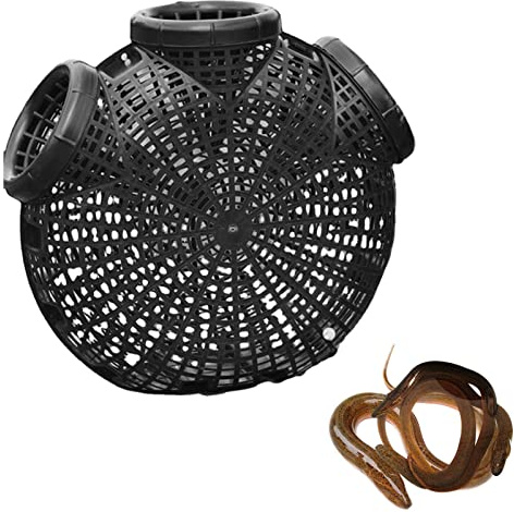 Générique Nasse A Poisson, Nasse A Ecrevisse Portables Plastique Cage À Anguilles Filets De Pêche Et Accessoires Pièges Crabe Et À Écrevisses pour Les Lacs pour Attraper L'éperlan Vairons