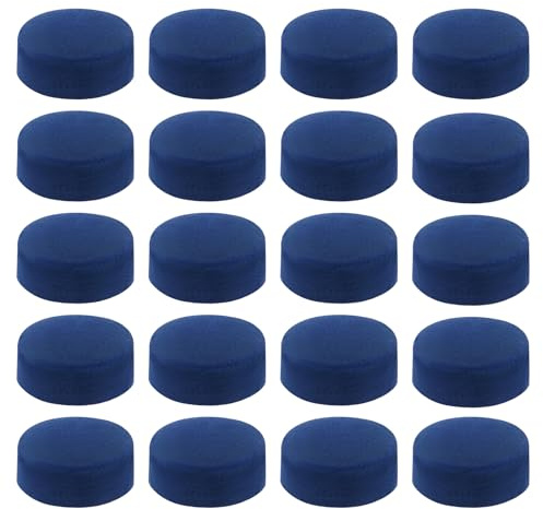 LT Easiyl 50 Stück 9 mm Blaue Queue-Spitzen für Pool-Billard Ersatzspitzen für Snooker-Pool-Queue-Spitzen aus Leder für Billardqueues Pool-Queues Und Snooker