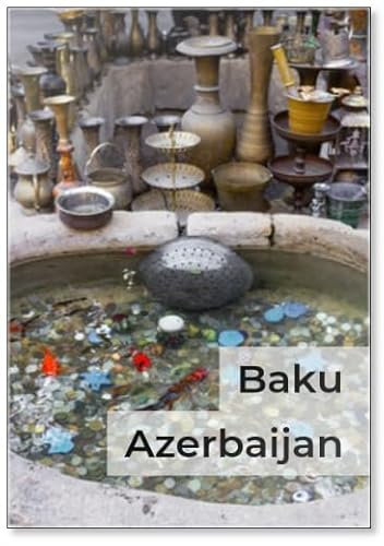 Old Oriental Antiques Barass Jungs and Vases on Street Market in Baku, Azerbeijan., Fridge Magnet