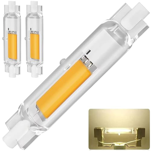 R7S LED 78mm Dimmbar Lampen, 20W R7S LED 78mm Glühbirne Ersatz für 200W Halogenlamp, Naturweiß 4000K 2000LM Kein Flackern, 360°Abstrahlwinkel LED Stab, LED Leuchtmittel, 2er Pack
