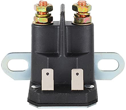 Milisten Relais Solénoïde de Démarreur Résistant aux Vibrations pour Tondeuse à Gazon Facile à Installer 12 V 200 A en Plastique et Cuivre Accessoire pour Tondeuse