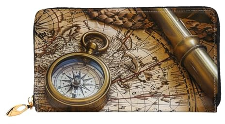 SMAZDFXX Kartenetui mit Blumen- und Rosenmuster, Portemonnaie, Kartenetui und Taschengeldbörse aus PU-Leder