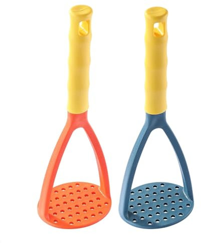 Pqahffowr Schiapatate, Schiacciapatate in Plastica, Schiacciapatate Colorato, Schiacciapatate Utensile da Cucina per, Frutta e Verdura Durevole e Facile da Usare