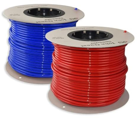 John Guest 10m RED & 10m Blue 12mm Campervan Camper Motorhome Water Pipe 20m Kit