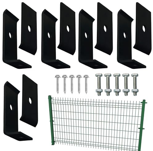 Wire Mesh Fasteners - Link Fence Repair Clips | Galvanized Steel Rust Proof Mounting Hardware | Outdoor Hugs For Lawn Area Landscaping