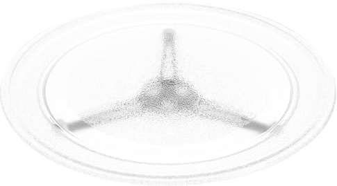 Angoily Plato giratorio de vidrio para microondas - Soporte de bandeja de vidrio de repuesto para horno microondas Accesorios de repuesto