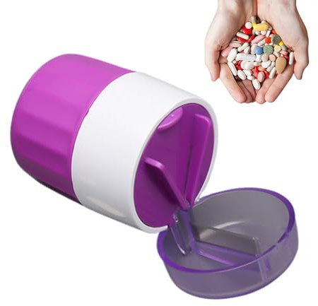 Cortador y Separador de Pastillas Portátil, Higiénico y Saludable | Cortapastillas para trituración división molienda compacto almacenaje portátil