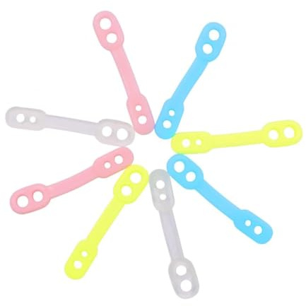 50Pcs Anti-Drop Washing Line Hanger Windproof Clothes Hanger Fixed Hook Anti-Slip Fixing Strap Band for Outdoor Indoor (Blue)
