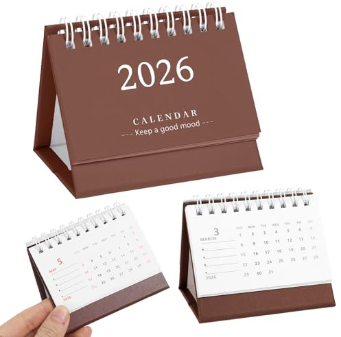 Mini Kalender 2026 Klein Kalender Kleiner Tischkalender 2026 Mini Desk Calendar Klein Tischkalender Familienplaner