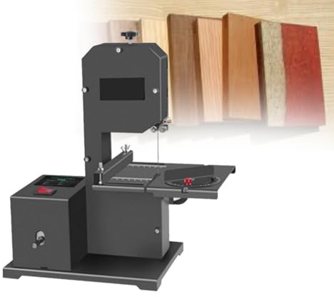 Sierra De Cinta De Mesa De 800 W Para Talleres PequeñOs. Sierra De Calar EléCtrica Para CarpinteríA, Para Cortes Precisos De LíNeas Rectas, Curvas Y Arcos, Ideal Para Lijar Y Pulir