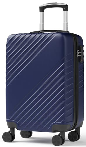 20 Inch Carry On Luggage, ABS Hardside Suitcase with Spinner Wheels, Airline-Approved Cabin Luggage with TSA Security Lock, Expandable Travel Suitcase for Flights, Business Trips & Weekend Vacations