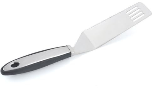LOPUNER Pizzaschaufel aus Edelstahl und Pp, Silber, Flexibel