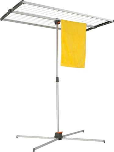 JUWEL Wäschetrockner Swing 200 (für bis zu 2 Waschmaschinenladungen, Aufhängelänge 18,9 m, Standtrockner mit Höhenverstellung 100-175 cm, schwenkbar, für Lange Wäsche) 30014, für Bekleidung