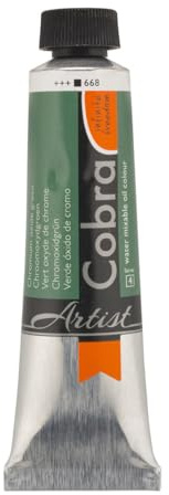 Cobra Talens wassermischbare Ölfarben, 40 ml, 668 Chromoxidgrün