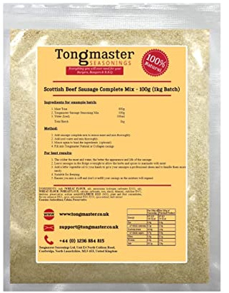 Scottish Beef Sausage Complete Mix - 100g