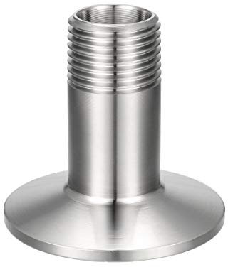 sourcing map 1 Stück Rohrverschraubung G1/2 Außengewinde auf 1.99 Ferrule Edelstahl Klemmfitting