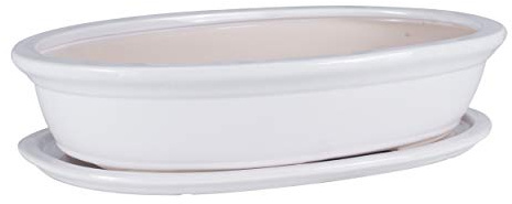 botle Mini Pot de Fleurs en céramique pour bonsaï - Blanc - 6 Tailles (45)