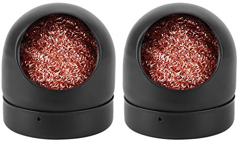 2PCS L?tkolbenspitzenreiniger, L?tspitzenreinigungsdraht Kohlenstoffstahl, runde L?tteile, zum Reinigen der Eisenspitze
