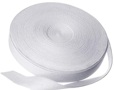 Xpccj 50 Meter 20 mm Baumwollband Schrägband Wimpelkette Twill Gurtband Nähen Fischgrätenband Rolle Band für Nähen Schneidern Umbau Handwerk Schürze