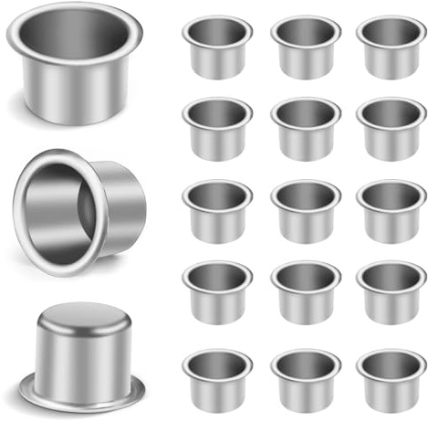 30 Stück Kerzenhalter für Stabkerzen, Silber Kerzenhalter Metall Klein,Kerzenhalter Silber,Kerzenhalter Teelichter, kerzentüllen,Kerzenhalter für Baumkerzen，für Geburtstage,Weihnachtstischdeko