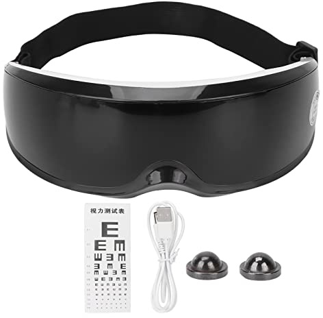 Augenmassagegerät mit Vibration, wiederaufladbare Augenmassagemaske zur Entspannung der Augenbelastung, Augenringe, Tränensäcke, trockene Augen, verbessert den Schlaf