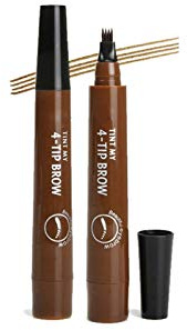 Lápiz para Cejas marrón, Resistente al Agua, lápiz para Cejas, lápiz para Tatuaje, lápiz para Cejas, lápiz para Cejas Resistente al Agua, Punta en Tenedor, lápiz para Cejas Duradero y Natural