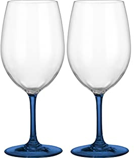 BRUNNER 0830184N.C22 Elegantes copas de vino irrompibles, Wineglass Thango Blue 2 unidades, 60 cl