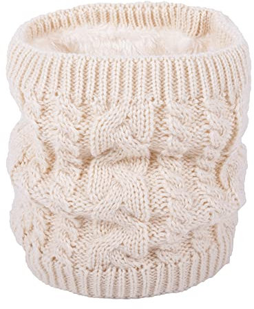 Unisex Winter Schlauchschal Loop Schal Rundschal Dick Fleece Halswärmer Gefüttert Weichem Thermo Halsschlauch Halstuch Schlauch Nackenwärmer Herren Damen Winter zum Sport Ski Fahrrad Halstücher