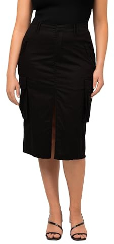 Ulla Popken, Damen, große Größen, Cargorock, Utility-Style, Taschen, Lyocell-Mix