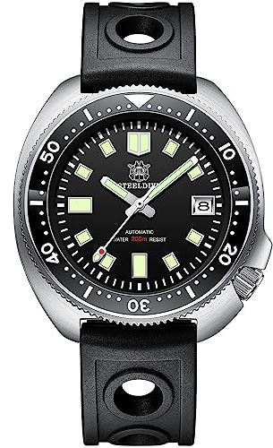 London Craftwork Steeldive Captain Willard 6105 Montre de plongée automatique avec mouvement NH35 SD1970