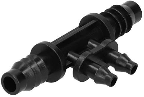Kit De Accesorios De Riego, 50PCS Conector De 4 Vías Conector De Tubería De Riego Por Goteo De 8/11 A 4/7 Mm Accesorio De Jardinería