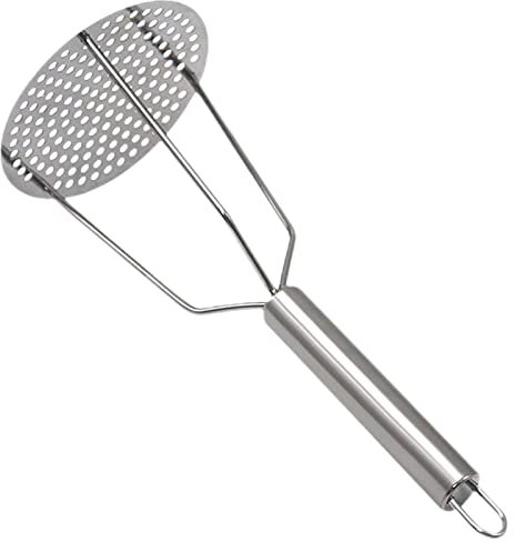 Anulely Presse Purée, Ecrase Terre en Acier Inoxydable, Presse Purée Manuel en INOX, Presse Purée pour Aliments pour Bébés, Presse Puree Terre Et Fruits