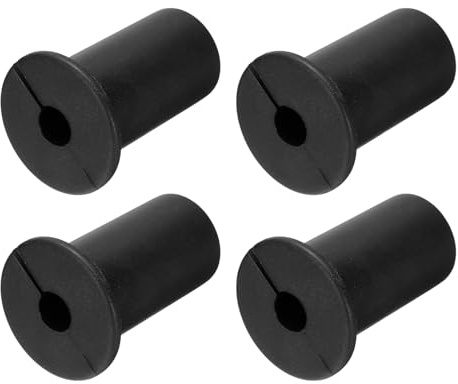 QUARKZMAN Kabelgenomföringar 3/4 tum 3/4 tum hål 7 mm svart 4 st