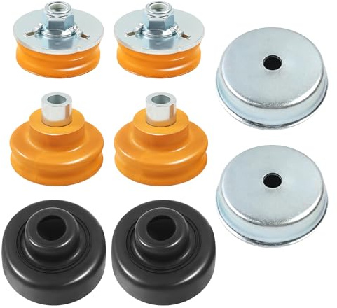 MaxAwe Kit de réparation pour palier de jambe de force arrière gauche et droite pour BMW Série 1 3 X1 E81 E82 E84 E87 E88 E90 E91 E92 E93 33506771737 33506767010 335267676 Référence produit : 4418