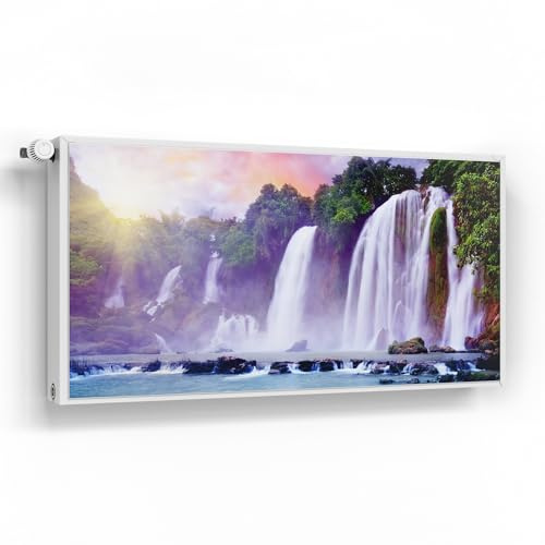 DEQORI Magnetfolie für Heizung 120x60 cm | Motiv Flüssiges Gold | dekorative Magnetmatte Heizkörper Schutz Verkleidung | Magnet Deko-Folie selbstklebend, magnetisch & wasserabweisend