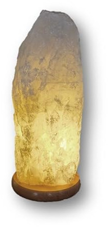 Bergkristall Edelstein Licht, 8-9 kg, Kristall Lampe groß, Naturstein beleuchtet