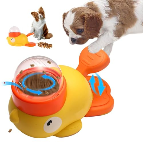 Interactive Dog Food Puzzle Toy & Slow Feeder – Duck-Shaped Treat Dispenser for Small & Medium Dogs, Reduces Bloating, Encourages IQ Training & Healthy Eating