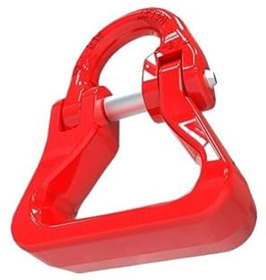G80 Alloy Steel Hammerlock Coupling Link, High-Strength Double Ring Buckle For Lifting, Sling Shackle, 1 Pcs Red(2T)