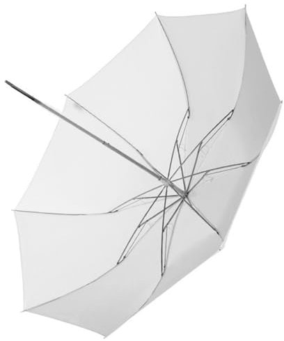 Paraguas suave de 37 pulgadas, color blanco translúcido para estudio fotográfico y de video, luz de estudio fotográfico intermitente