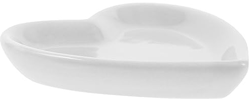 FUNNETOYU Porta Gioielli Forma Cuore in Materiale Bianco, Organizer per Gioielli e Cosmetici Decorativo Compatto