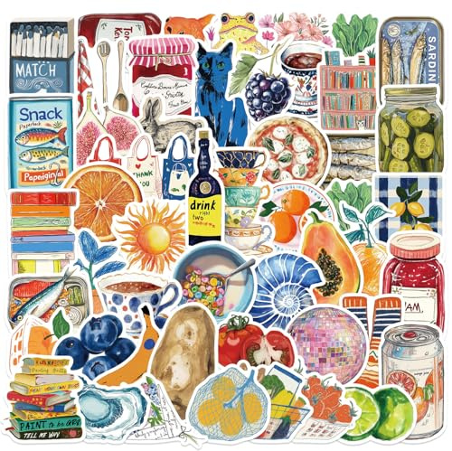 PRETTYSUNSHINE Aesthetic Sticker Set 100 Stück, Graffiti Trendy Wasserdicht Vinyl Aufkleber für Laptop Koffer Kindle Helm Scrapbook Journal Motorrad Skateboard Snowboard Fahrrad MacBook