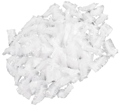 ZJchao Copertine per la Doccia Usa e Getta per Doccia, Protezioni per le Orecchie 100 Pezzi, Materiale PE Impermeabile con Forma Sferica, per i Capelli Morenti e Doccezioni