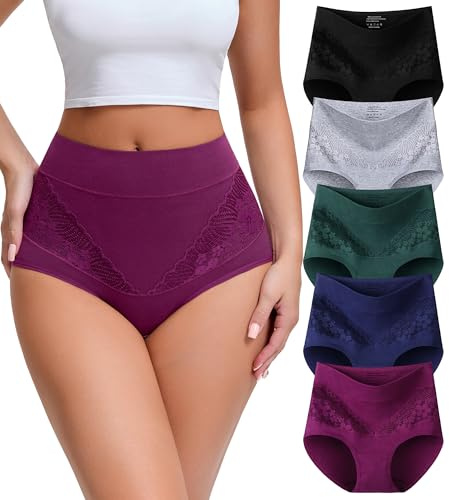 JUYINA High Waisted Womens Underwear Cotton,C Section Panties Tummy Control Comfort Full Coverage Postpartum Plus Size Soft Briefs X-Large
