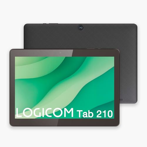 Logicom Tab 210 - Android 15-10,1 surfplatta - HD IPS - 4 GB RAM - 64 GB + 512 GB - wifi 6 - Octa-Core - USB C - 5MP och 2MP kameror - 5 000 mAh-batteri