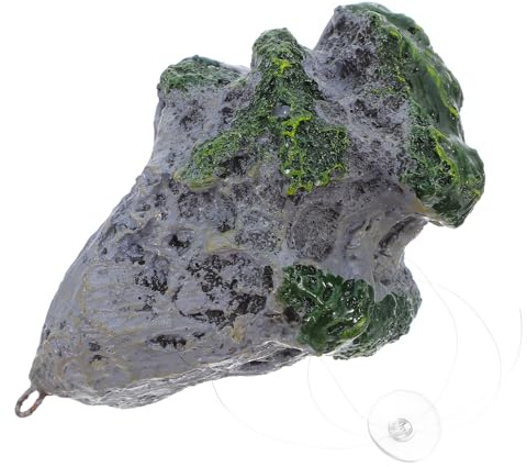 SHINEOFI Décoration pour Aquarium en Pierre Flottante Réaliste Cachette pour Poissons d'Aquarium Ornement Paysager Solide en Matériau Sûr Taille S pour Aquariums d'eau Douce et Salée