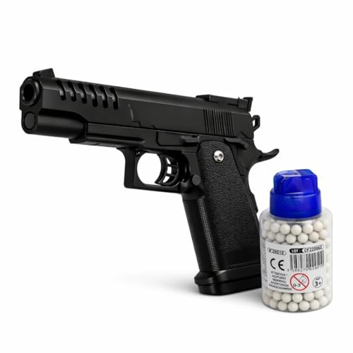 Pistola a sfera da 22 cm per bambini con biberon 400 sfere – Gioco di tiro
