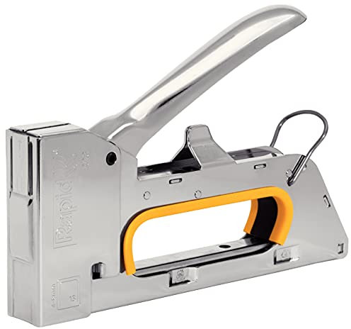 Rapid Grapadora Profesional Manual PRO R23 para Grapas No. 13, Grapadora para Tapicería con Empuñadura Ergonómica, 100% Acero, Sencillo Sistema de Carga, Fabricada en Suecia (10600521)