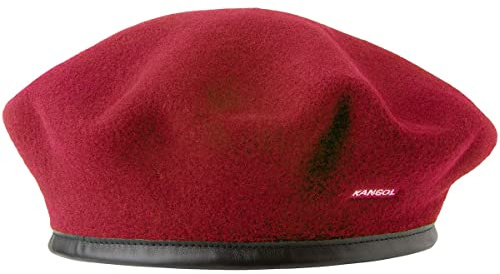Kangol Beret Monty Baskenmütze Damenbaske Wollbaske Herrenbaske Baske Damen/Herren - mit Einfass Frühling-Sommer Herbst-Winter Winter