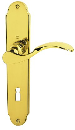 HOPPE Langschild-Garnitur 'Caracas' Messing brüniert M112SLN/2021 - 800773