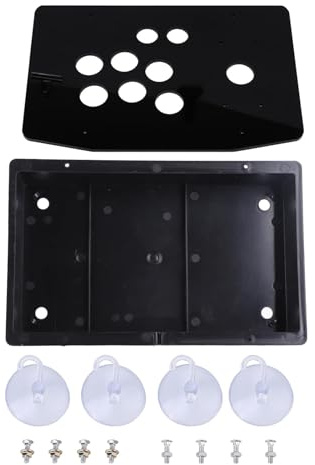 Panel de acrílico Negro y Estuche DIY Juego de reemplazo de Kits para Game
